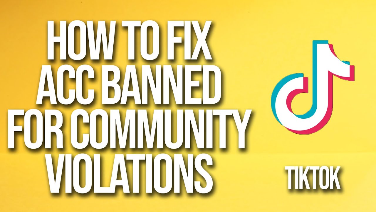 TikTok How To Fix Account Banned For Community Guidelines Violations ...