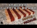 End Grain Cutting Board from Maple and Padauk