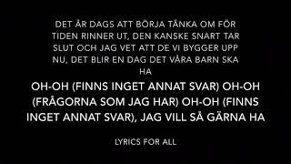 Carola ft. Zara Larsson - Säg Mig Var Du Står (Lyrics)