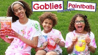 WE TRIED OUT GOBLIES THROWABLE PAINTBALLS