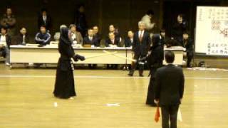 2009・H21【一部・決勝戦】國士舘×早稲田【副将】第20回学連剣友剣道大会