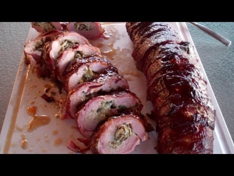 Pork tenderloin stuffed with spinach recipe