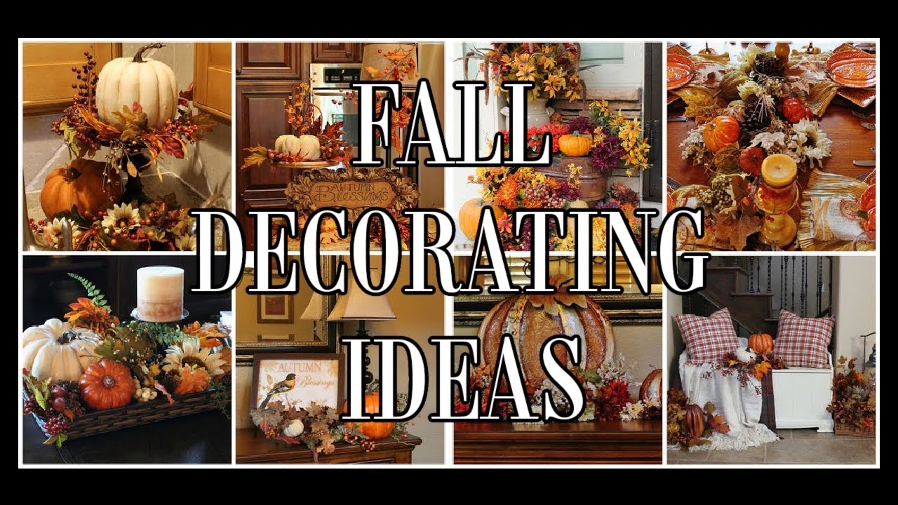 FALL DECORATING IDEAS - YouTube