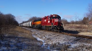 HLCX 3889 leads Rochelle-Oregon local through Honey Creek, IL on the Aurora sub