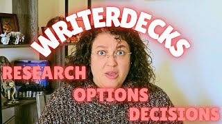 Writerdecks are awesome: my research and writing 5000+ words in 7 days on one I made myself!