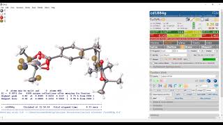 Solving a crystal structure of a disorder structure using OLEX2/SHELX