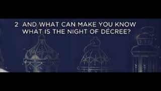 SURAH QADR 97 very beautiful recitation with English Translation