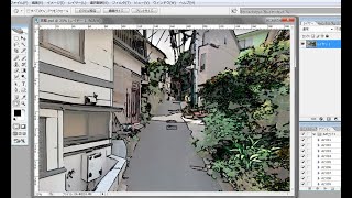 photoshopで写真をスケッチに変える。part17  CG  合成写真　写真加工　インスタグラム　 イラストレーター　フォトショップ　　photoshop　コンピューターグラフィックス