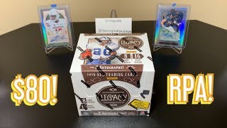 2019 Panini Legacy Football Hobby Box Break - RPA! $80 Per Box!