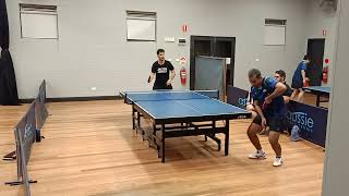 2023 autumn western Sydney table tennis A GRADE Amir Forouzanfar vs Joy Sarkar set 2