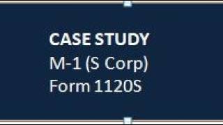 Case Study Schedule M 1 Explained S Corporation Form 1120S