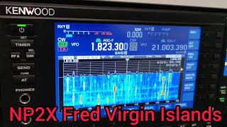 NP2X \u0026 KP2M Virgin Island recorded from EA6Y in Moscari