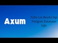 Axum | Build a Restful Api with PostgreSQL Database | SQLx | Rust | Tutorial | CRUD