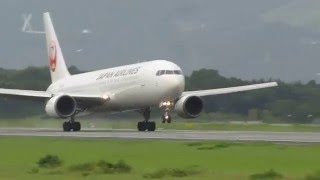 JALボーイング767離陸!　熊本空港(KMJ)　Takeoff