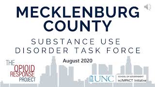 Mecklenburg County Substance Use Disorder Task Force