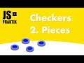 Checkers - 2. Pieces - JavaScript simple game coding - Correct video