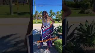 Karen gets caught stealing yard signs… #comedy #funny #karen