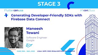 Generating Developer-Friendly SDKs with Firebase Data Connect - Maneesh Tewani | Fluttercon USA 2025