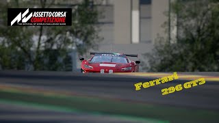 Ferrari 296 on Spa ACC