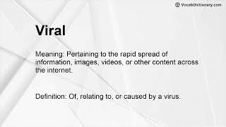 Viral Meaning