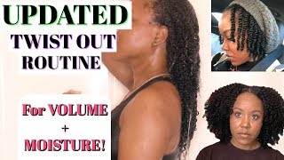 UPDATED TWIST OUT ROUTINE | SUPER DEFINED + VOLUME For FINE NATURAL HAIR