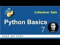 Python Beginners Tutorial | Collections SETS | Basic Programming 7