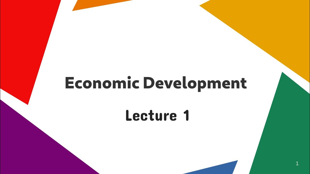 1 Economic Development Youtube