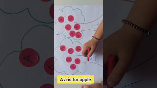 A apple tree learning activity for kids #alphabetactivities