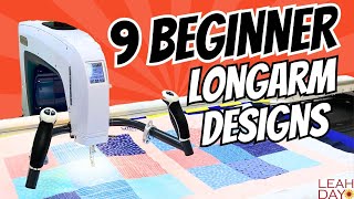 9 Beginner Longarm Quilting Designs - Machine Quilting on a Longarm!