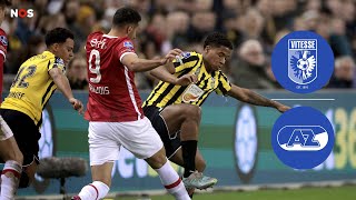 AZ pakt volle buit bij Vitesse en blijft volop in titelrace | samenvatting Vitesse - AZ