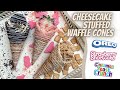 Stuffed Waffle Cones | No Bake Cheesecake Cones