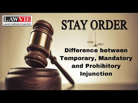 Stay Order/ Injunction #Lawvie - YouTube