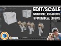 Edit/Scale/Extrude MULTIPLE OBJECTS with Individual Origins in Blender!