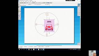CAD drawing of a clock design using Techsoft 2D design