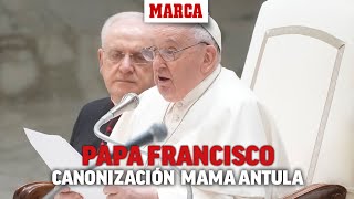 El Papa Francisco preside la misa de canonización de la primera santa argentina, Mama Antula