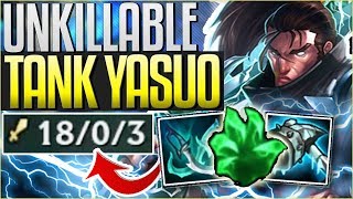 NEW RUNES MAKE TANK YASUO UNKILLABLE! NEW BROKEN BUILD - League of Legends