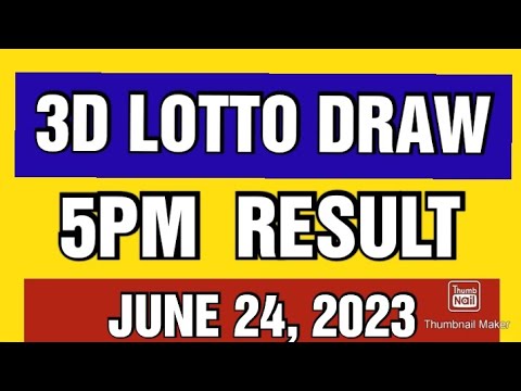 3D LOTTO SWERTRES RESULT TODAY 5PM DRAW JUNE 24, 2023 PCSO 3D LOTTO ...