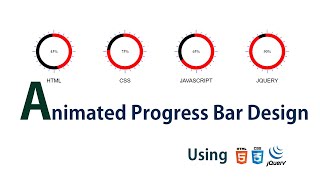 Animated Skill Circular Progress bar Using HTML CSS and jQuery ll with Source Code ll TheCodePoint.