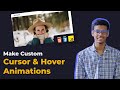 How to Make Custom Cursor and Hover Animation using HTML CSS Javascript | Tutorial | DoCoNation