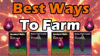 Best Ways To Farm The New Ancient Relics & Divine Trait Crystals In Anime Defenders Update 7