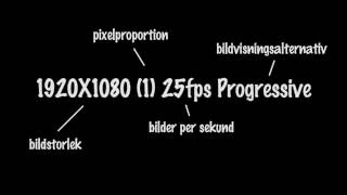 Förstå siffrorna som tillhör dina videoinställningar
