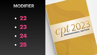 Modifier 22,23,24,25
