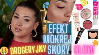 DROGERYJNY MAKIJAŻ GLOW 🌟| 💧EFEKT MOKREJ SKÓRY💧 |KONTUROWANIE NA MOKRO | BELL nowości z BIEDRONKI