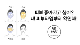 피부타입 자가진단 테스트/나는 어떤 피부타입일까?