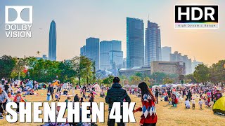 Shenzhen, China | Walking in Shenzhen Civic Square and Lianhuashan Park | 4K HDR