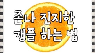 [텔론] 존나 진지한 갱플 하는법