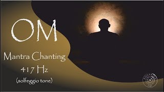 OM CHANTING MEDITIATION @ 417 hZ * Powerful Mantra 108 times * Music for Yoga and 3rd eye meditation