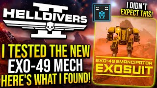 Helldivers 2 - I Tested The New EXO-49 Emancipator, Here's What I Found!
