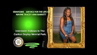 Graveside service for Navine Tracey-Ann Barrett