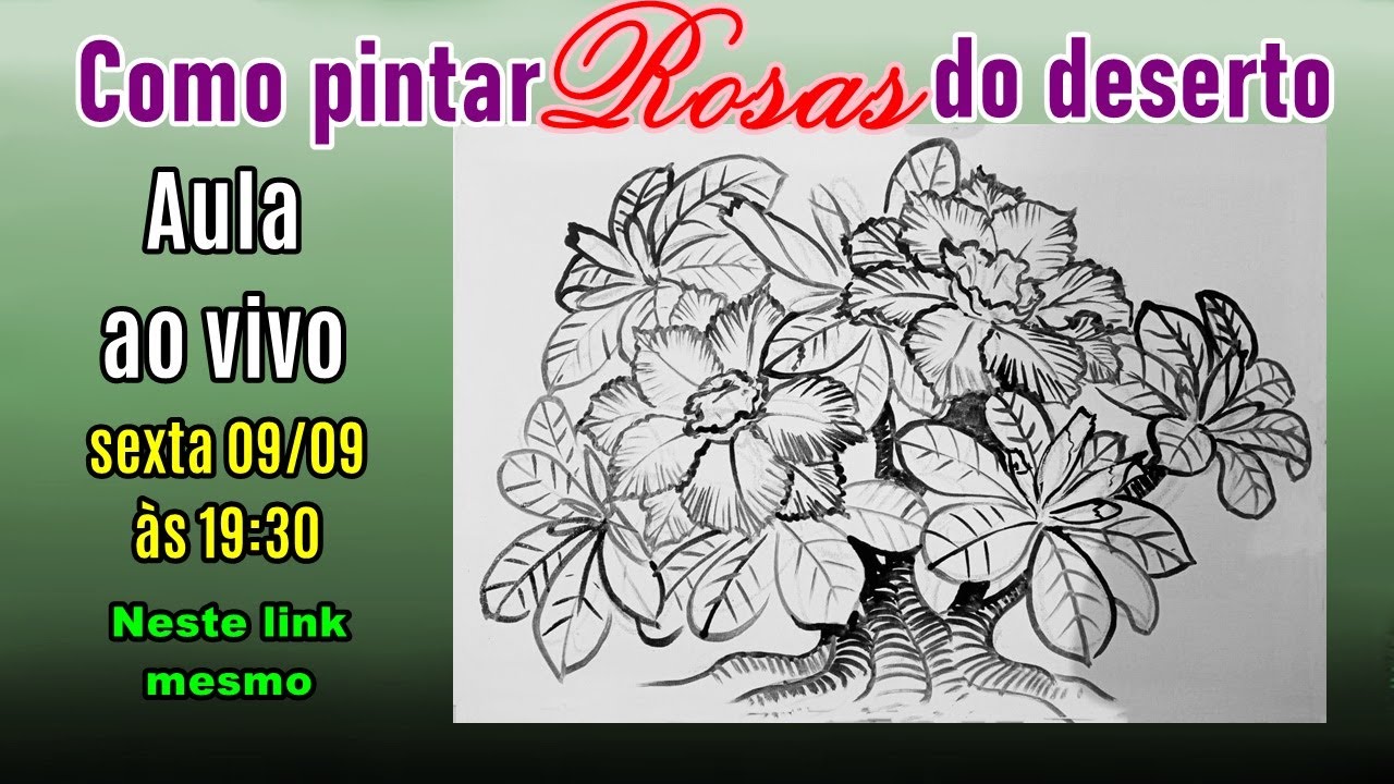 Como Pintar Rosas Do Deserto Youtube